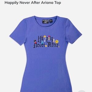 Loungefly Disney Villains Stitch Shoppe Purple'Happily Never After' Tee